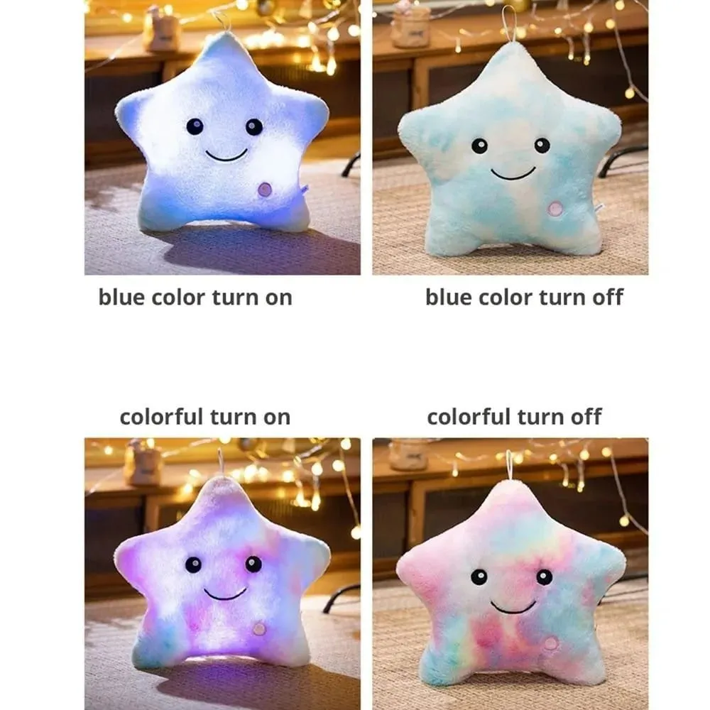 Cute LED Electronic Star Plush Toy Star Soft LED Star Doll Laruang Dekorasyon sa Bahay Mga Laruan ng Baby Kid Soft Star Pillow — image 4
