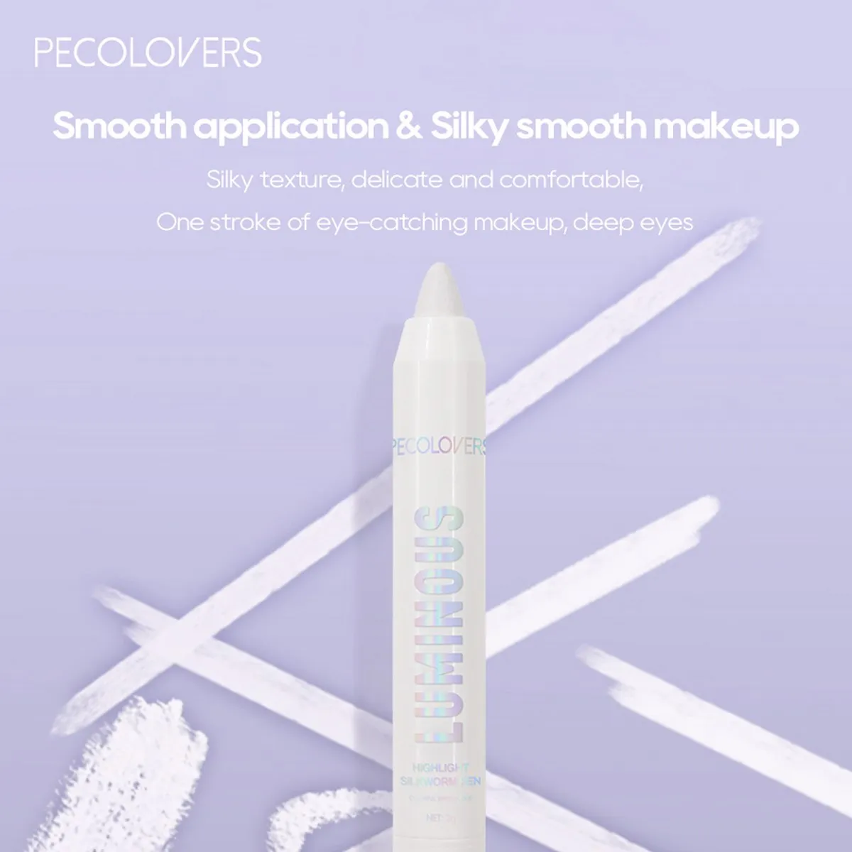 Long-lasting Brightening Highlighter Sparkling Eye Corner Lying Silk Pen Face Highlight and Eye Shadow Pearl White Gliter Pen — image 5