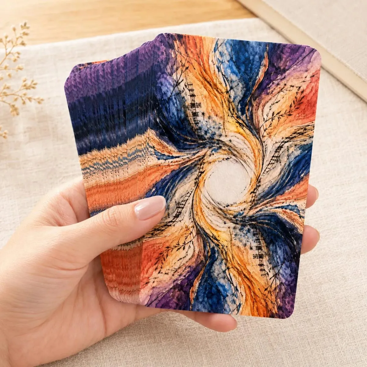 78-Card Living Arcana Tarot Deck 13x8 ซม. รวมคู่มือกระดาษสำรวจรูปแบบโบราณในชุดการ์ดเกม Modern Life — image 5