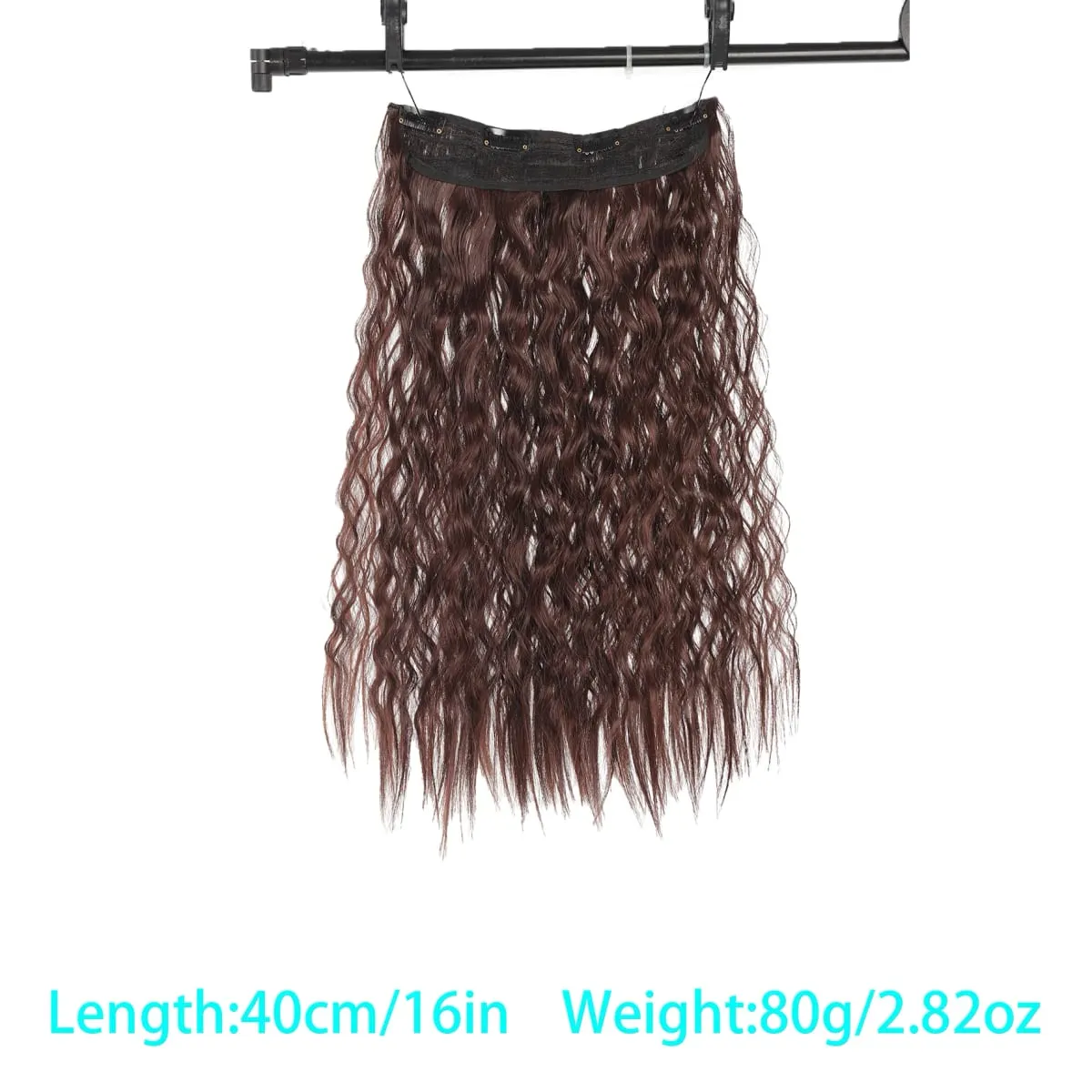 Synthetic corn beard curly hair extensions in three sizes wig head covers full top hair covers replacement for women's wigs — image 9