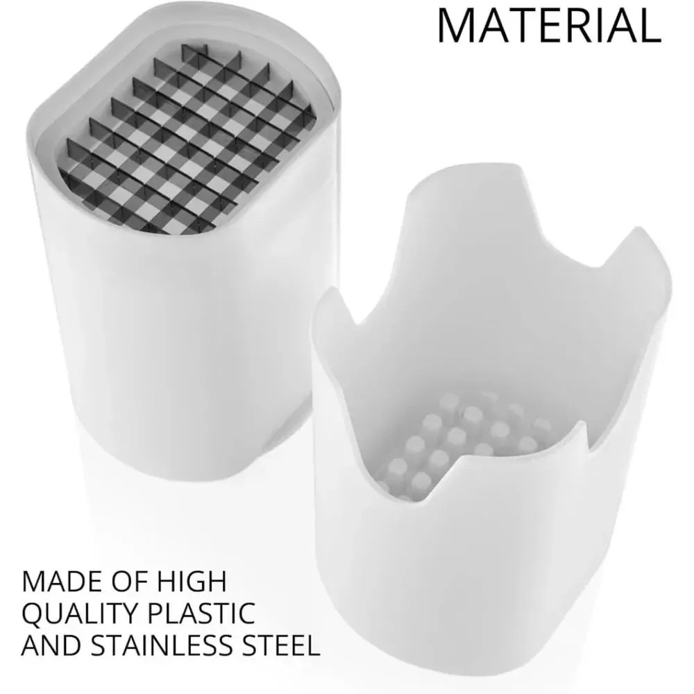 French Fry Cutter Tool White – Tool Food Dicer Veggie Dicer Chopper Veg Chopper White French Fry Cutter Natural Cut Rapid Slicer — image 4