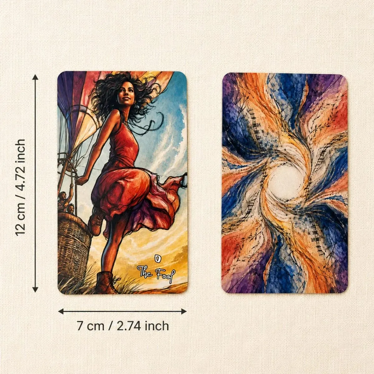 78-Card Living Arcana Tarot Deck 13x8 ซม. รวมคู่มือกระดาษสำรวจรูปแบบโบราณในชุดการ์ดเกม Modern Life — image 6