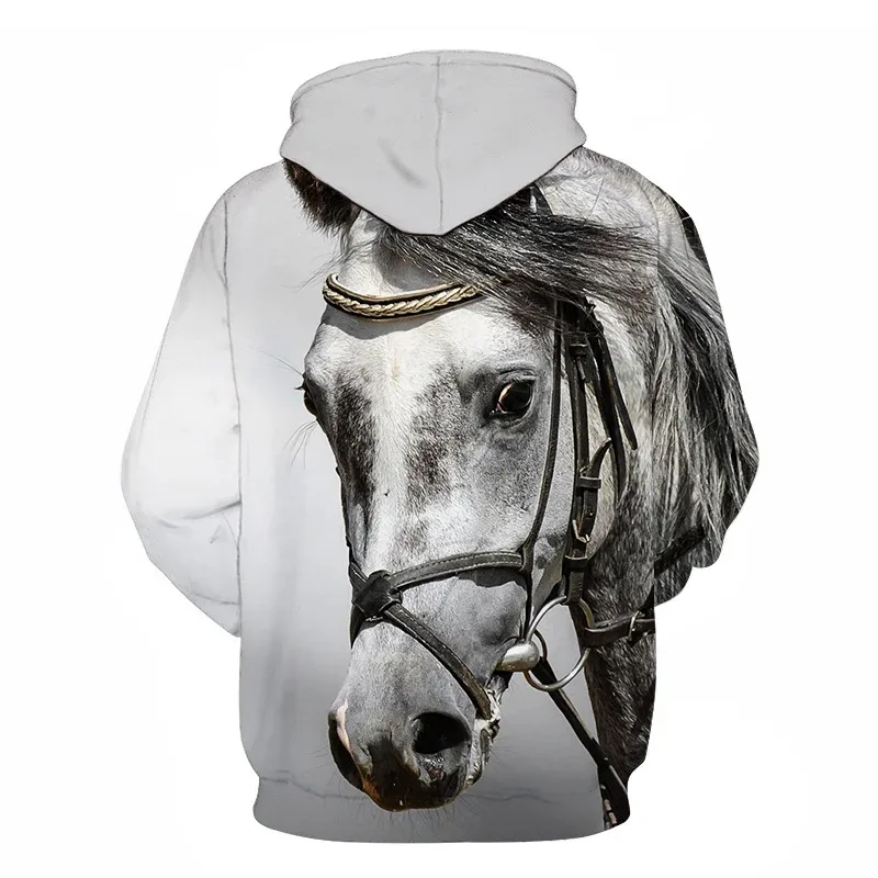Horse Win Instant Success 3D Print Hoodies Interesting implication Animal Design Men Women Streetwear Pullover Casual Sweatshirt — image 24