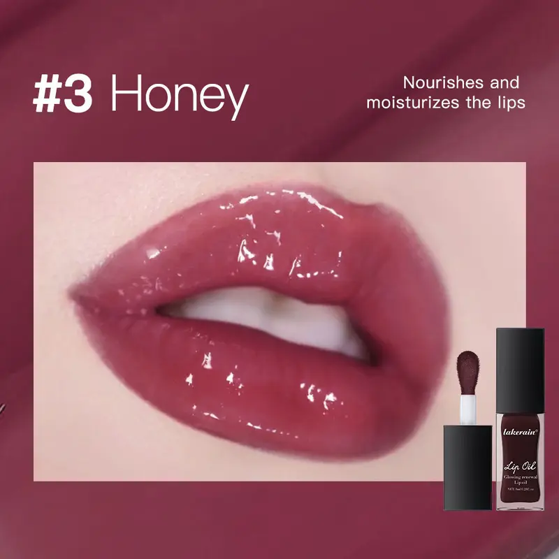 Lipgloss Mirror Lip Glaze Jelly Pout Lip Tint Long Lasting Moisturizing Shine Lipgloss Lip Makeup