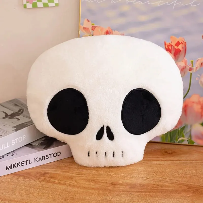 1pc Skulland & Crossbones Plush Pillow Halloween Home Decoration Toys Sofa Chair Cushion Doll — image 3