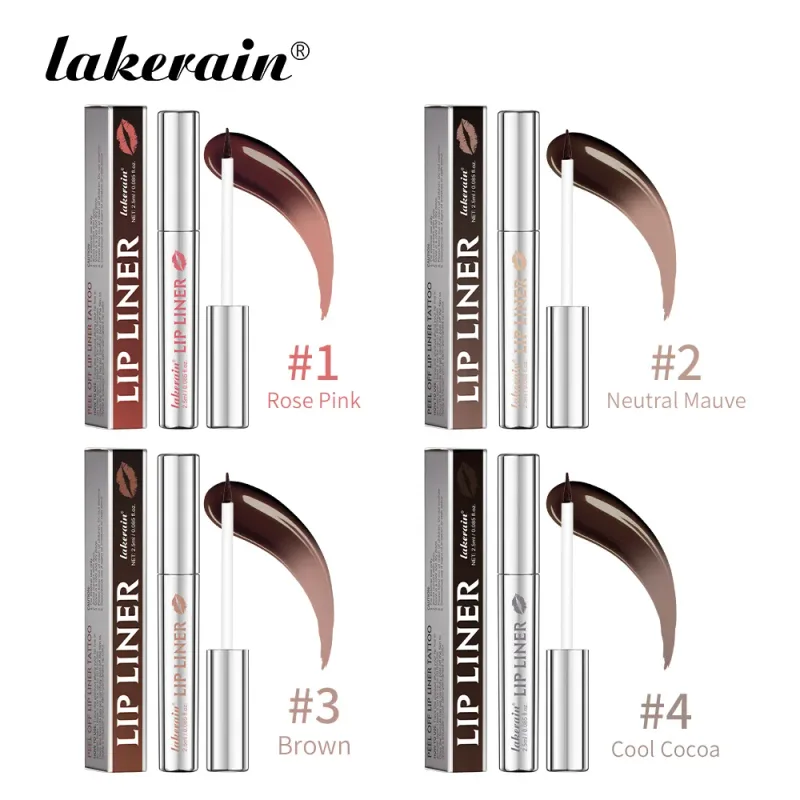 Lakerain Peel Off Lip Liner, wasserfest, wischfest, langanhaltende Farbe, lichtecht, hydratisiert, nährt das Lippenkontur-Make-up — image 9