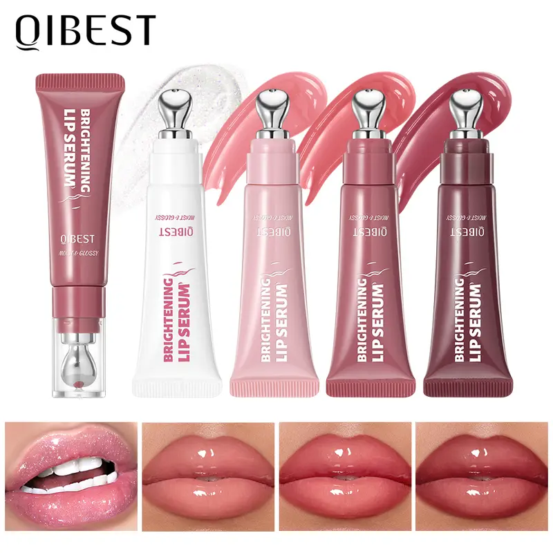 Mirror Pearl Lipgloss ลิปสติกให้ความชุ่มชื้นยาวนาน Shine Glitter Lip Glaze Non Stick Cup Jelly Pout Lip Tint แต่งหน้า — image 2