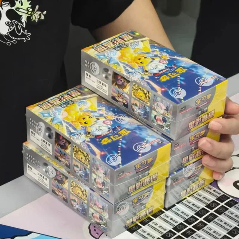 Neuankömmling Original PokéMon Sammelkartenspiel Booster Pack Münzset 17,0 Stellar Crystal Ex Sammelkarten Geburtstagsgeschenk — image 2