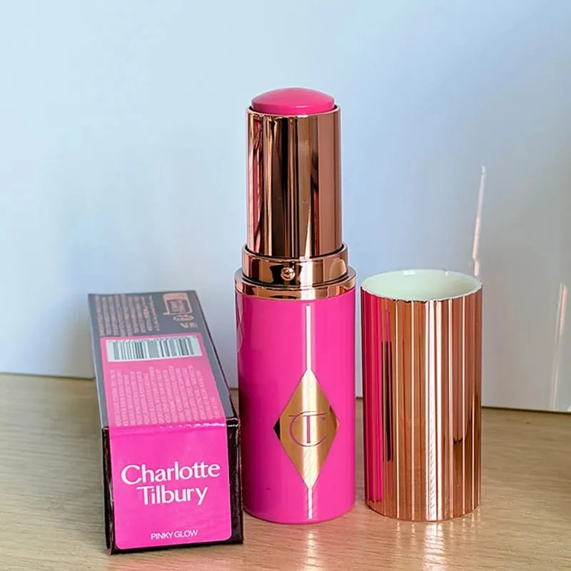 CT Lip Plumping Gloss Gincu memakai lama Dicampur dengan mudah Pandangan Semulajadi Pipi Blush Stick Cream Dewy Finish Peach Glow — image 13