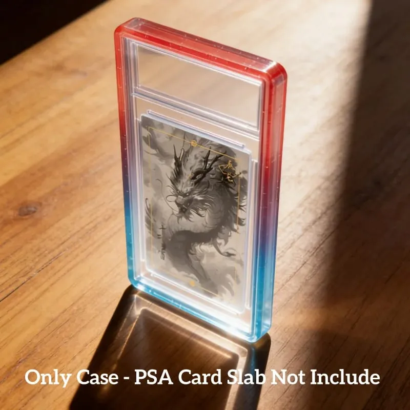 Glitzernde TPU-Slab-Stoßstangenschutzhülle mit schützender Haut und transparenter Rückseite für PSA 35PT-Sammelkarten — image 24