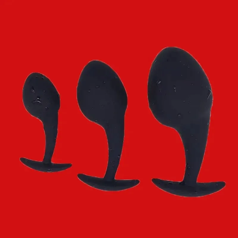 ซิลิโคน Anal Dilator แต่ Butt Plug Tadpole รูป Buttplug Butplug Analplug Anus ตูดลูกปัด Anchor ของเล่นนวดต่อมลูกหมาก — image 1