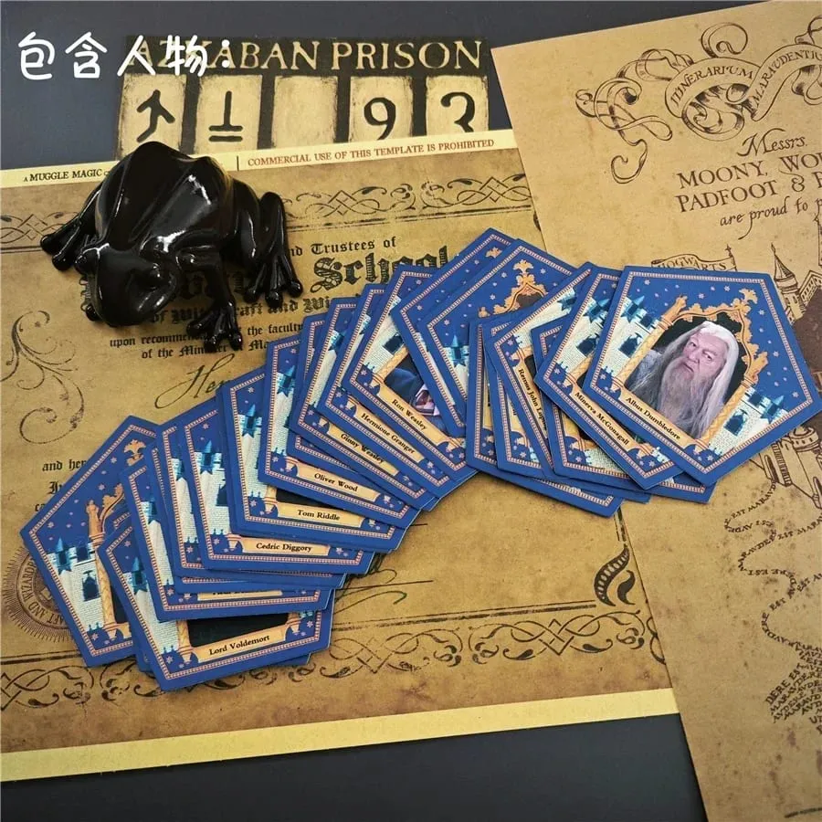 Harried Gambar Pola Ajaib Dekorasi Stiker Baru 22 Buah Koleksi Alat Peraga Kartu Karakter Anime Penyihir Katak Coklat — image 2
