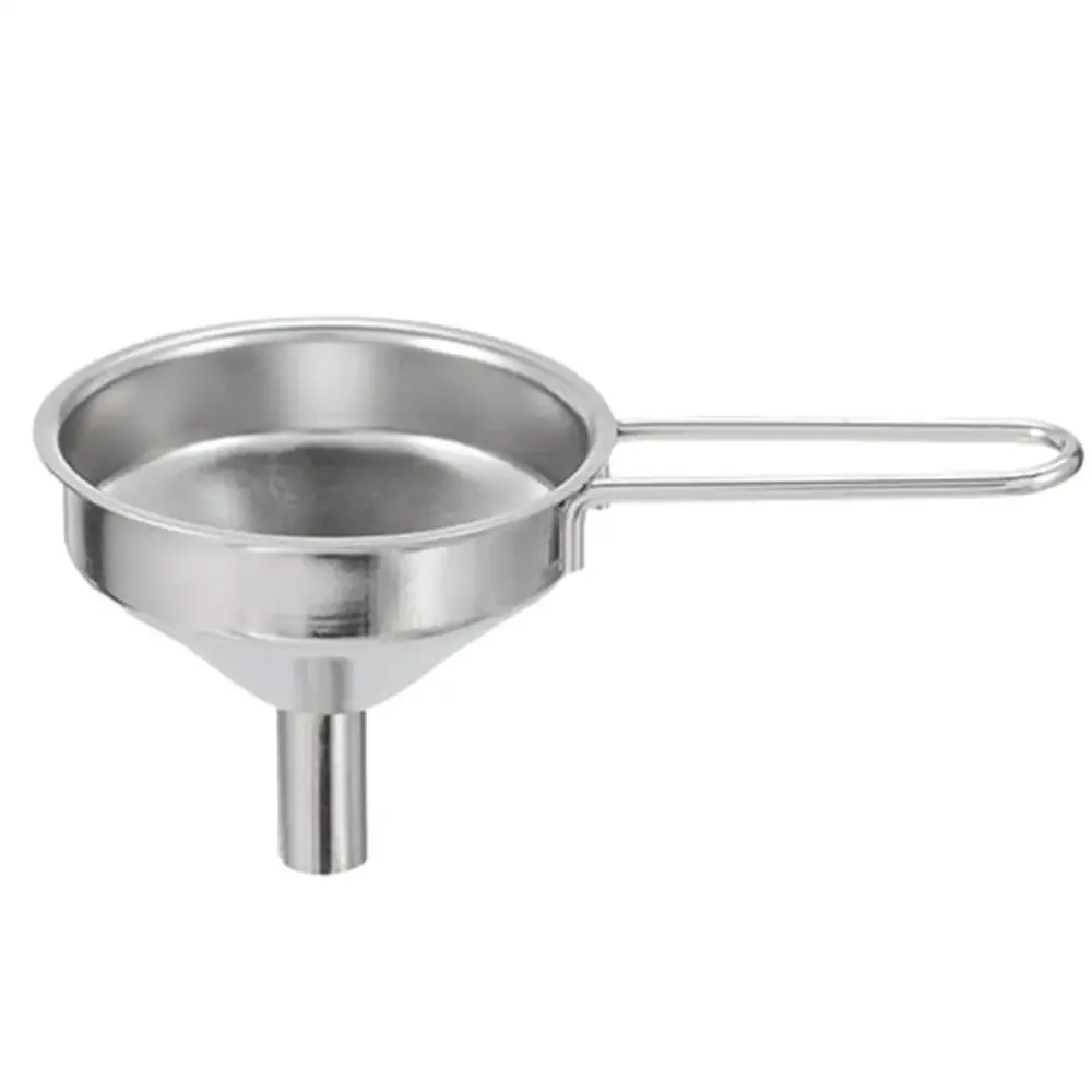 1PC Edelstahl Mini Trichter Küche Öl Flüssigkeit Trichter Mit Stabilem Griff Breiten Mund Trichter Für Konserven Küche Werkzeuge — image 8