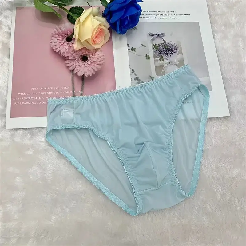 Sexy men's underpants for men's daily ultra-thin translucent concave convex style briefs Soft and breathable gay underwear — image 17