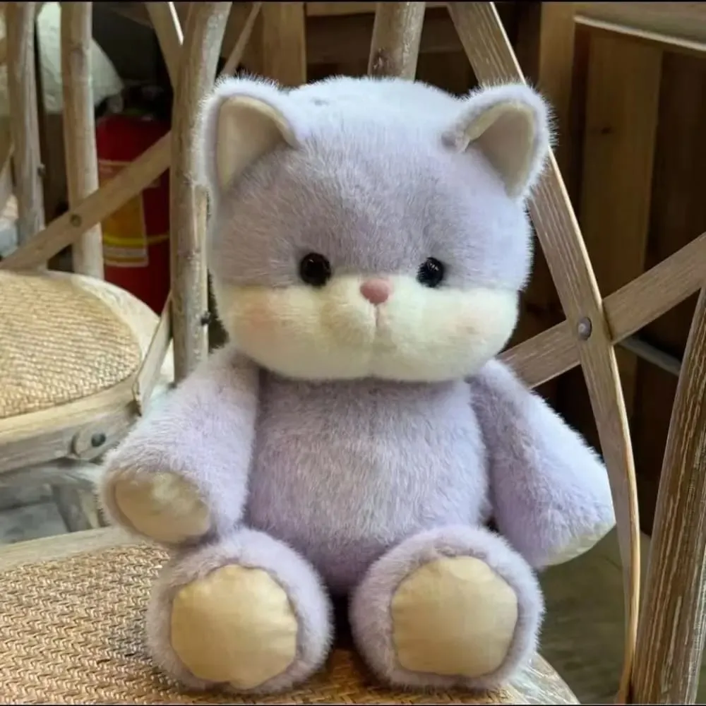 Hadiah Kreatif Bantal Plush Haiwan Boneka Kucing Lembut Mainan Mewah Comel 17.7 inci Sokongan Emosi Mainan Sumbat Corak Kucing — image 7