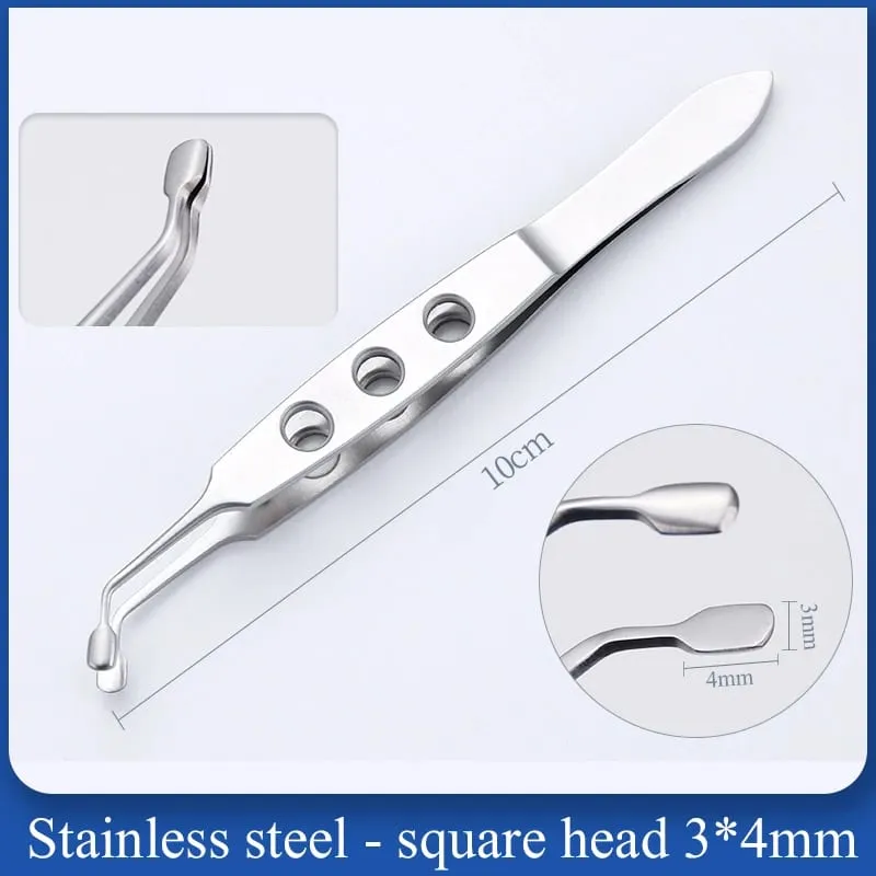 1PCS stainless Steel Massage Forceps Meibomian Gland Compressor Meibum Expressor Eye Plastic Surgery Eyelid Tools