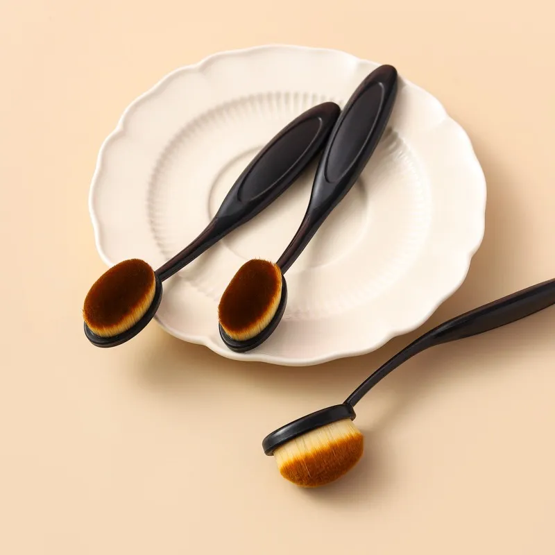 1/3PCS ขนาดใหญ่ Foundation แปรงแปรงสีฟันรูปร่างแต่งหน้า Make Up Tools Get Fast แม้การใช้ครีมและผง cosmnetic — image 2