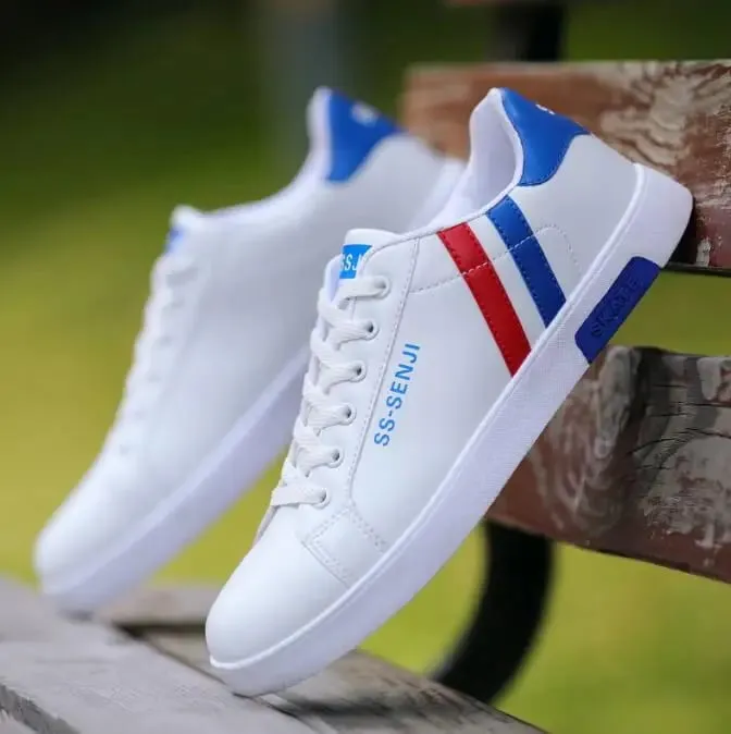Sneakers Mænd Sko Mænd Vulkaniseret Billig Flad Komfortabel Forår Efterår Mode Hvid Casual Sneakers Herresko Chaussure