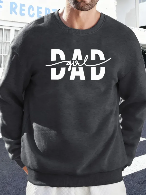 Far Pige Brev Kreativitet Udskrivning Pullover Mænd Efterår Varme Sweatshirts Oversized Fleece Hættetrøjer Blød Casual Streetwear Mand — image 9