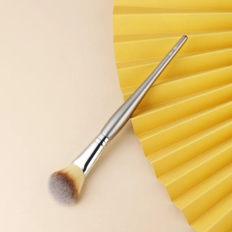 Profissional artesanal compõem escova 200 inclinado blush contorno escova resiliente pincéis de maquiagem de fibra sintética — image 2