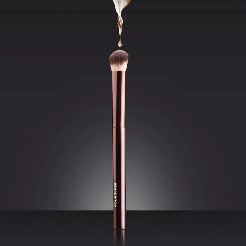 1 styk Angled Concealer Makeup børster Mellem øjenskygge Makeup børste grundlæggende professionelt kosmetisk værktøj metalhåndtag — image 1