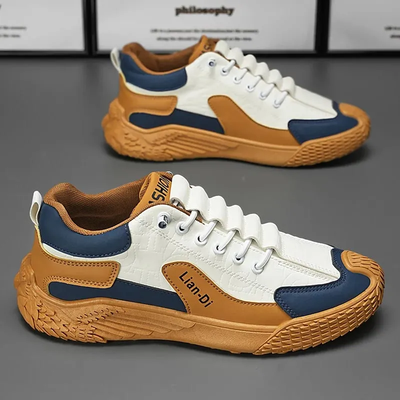 Spring and Autumn Fashion Elastic Band Sneakers for Men Versatile Trendy Casual Shoes Student Running Shoes Soft-Soled Lightweight Men's Shoes — image 1