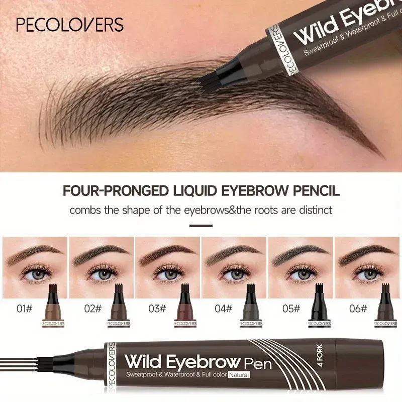 3PCS Waterproof Natural Eye Brow Pencil Matte Liquid Tint Makeup Lasting Eyebrow Tattoo Smudge-proof Cosmetic — image 3