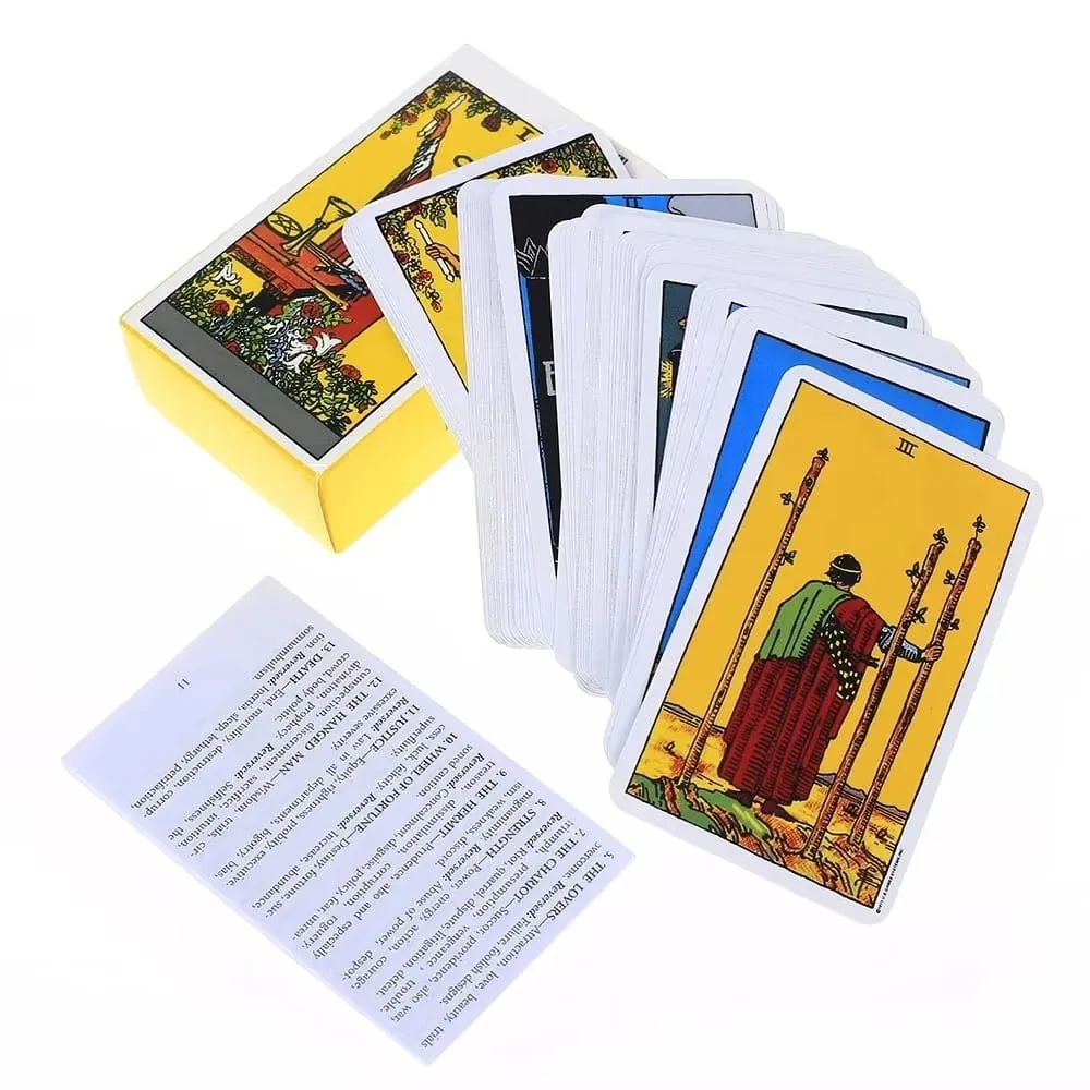 Rider Waite Tarot-Karte, Wahrsagerei, Tarot-Deck für den persönlichen Gebrauch, vollständige englische und spanische Version, Orakel-Deck für Mädchen, Brettspiel — image 6