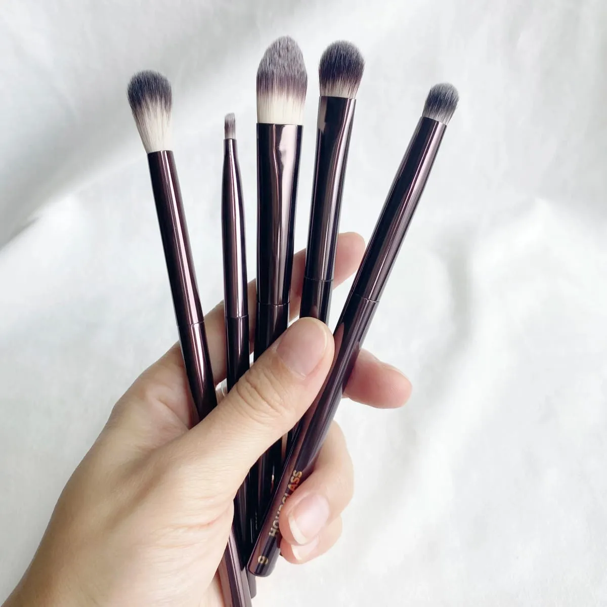 Sanduhr-Augen-Make-up-Pinsel-Set, luxuriöses Lidschatten-Kosmetikpinsel-Set, Mischen, Formen, Konturieren, Hervorheben, Brauen, Concealer, Liner — image 4