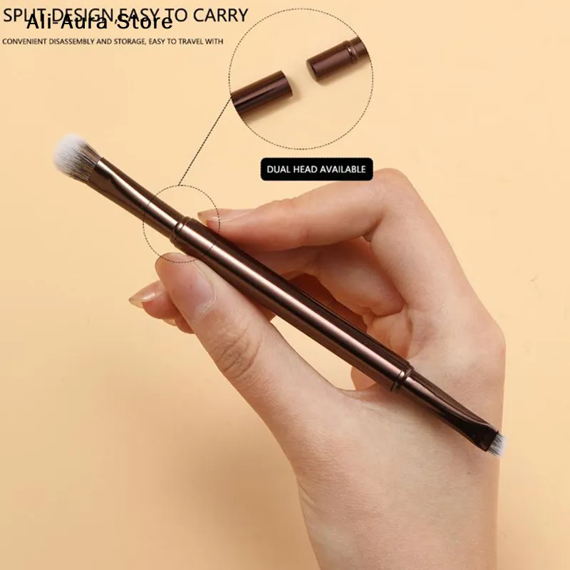 6 ชิ้น Mini Travel แปรงแต่งหน้าชุดกล่องเครื่องสำอางแบบพกพา Powder Foundation Blush คอนซีลเลอร์แปรงแต่งหน้าเครื่องมือ — image 1
