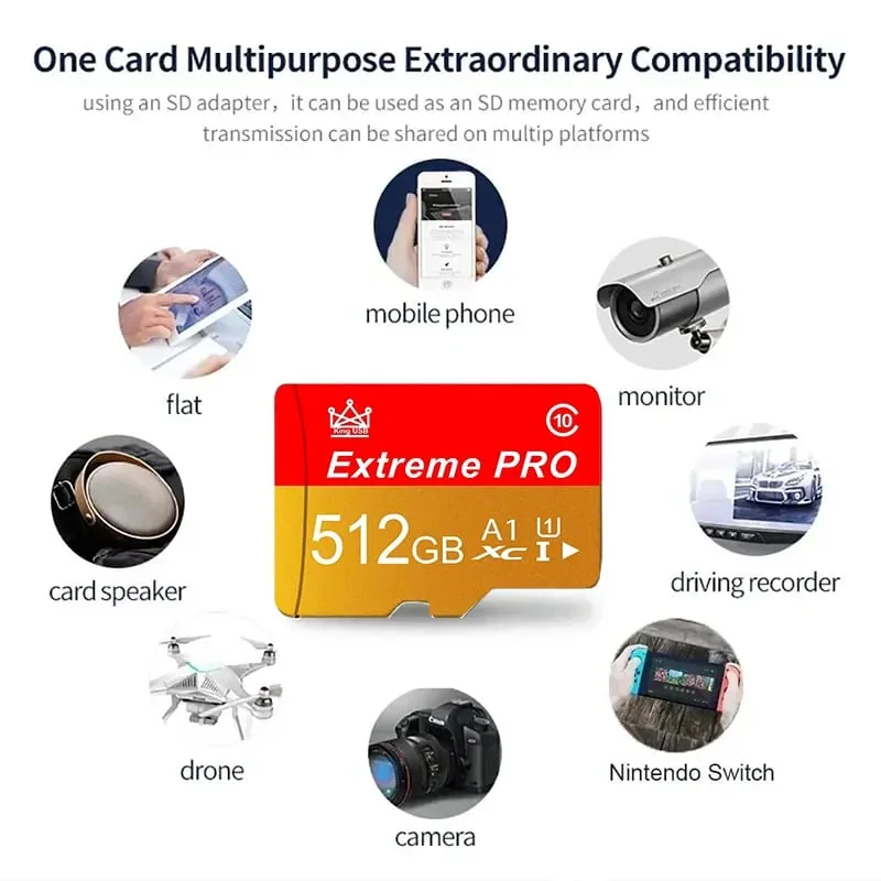 Gyors átvitel tartós memóriakártya és Micro SD kártya SD kártyák TF kártyák 32 GB / 64 GB / 256 GB / 512 GB CCTV biztonsági kamerákhoz — image 6