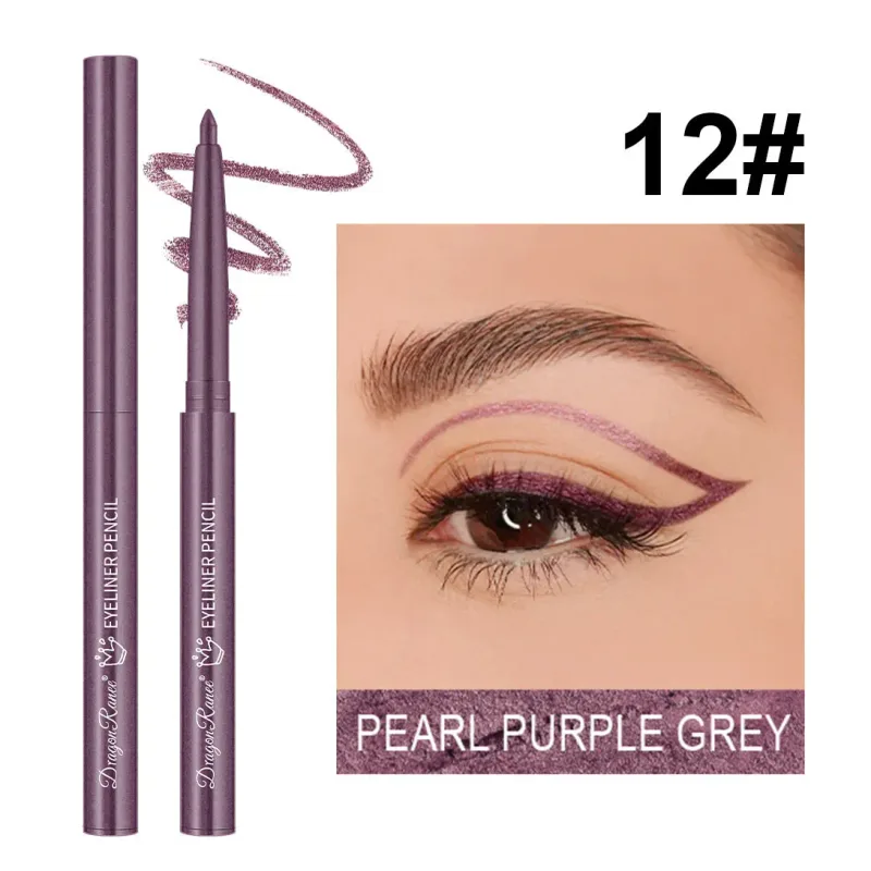 กันน้ำสีดำสีน้ำตาลอายไลเนอร์เจลดินสอ Matte Smooth Quick แห้งสวมใส่ง่าย Pearlescent อายแชโดว์ Eye Liner ปากกาแต่งหน้าสำหรับดวงตา — image 10