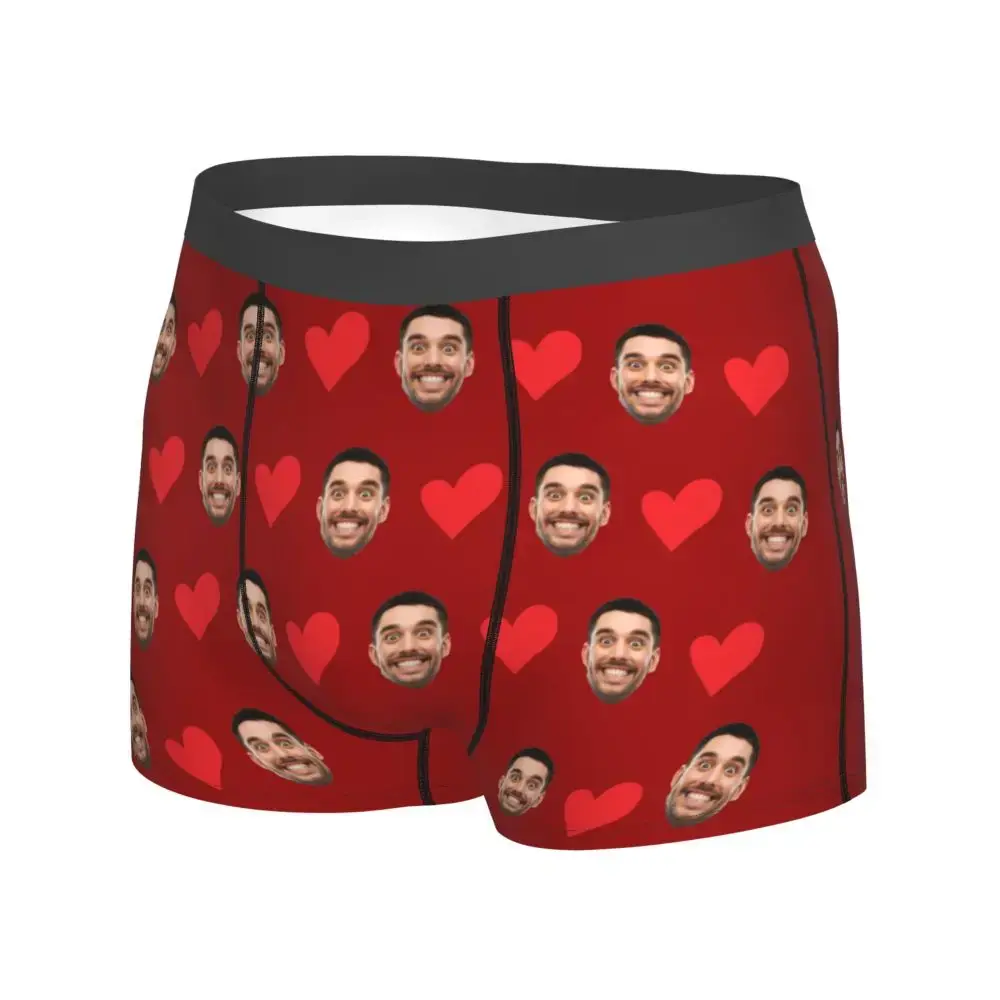 Personalized Face Photo Underwear Custom Heart Boxer Briefs Men Briefs Gift For Husband Anniversary Gift for Dad — image 10