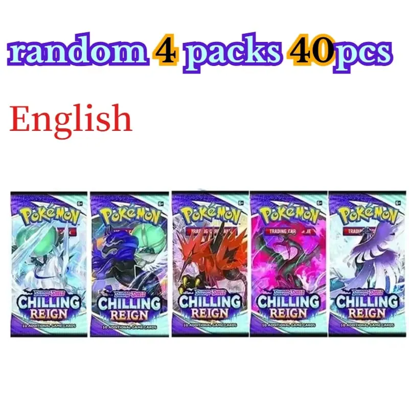 fun 40 Pieces Pokemon Card Pack 4 Sets Sun Moon Violet 151 English Trading Cards Collectible Toys Halloween Gift Fantasy Sci Fi — image 31
