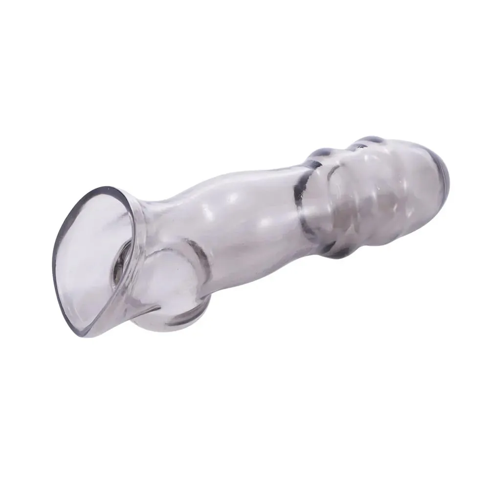 Preservativi riutilizzabili per adulti con manica per pene per adulti, preservativi elastici e più sicuri, giocattolo del sesso per coppie di uomini, strumenti per l'eiaculazione ritardata — image 3