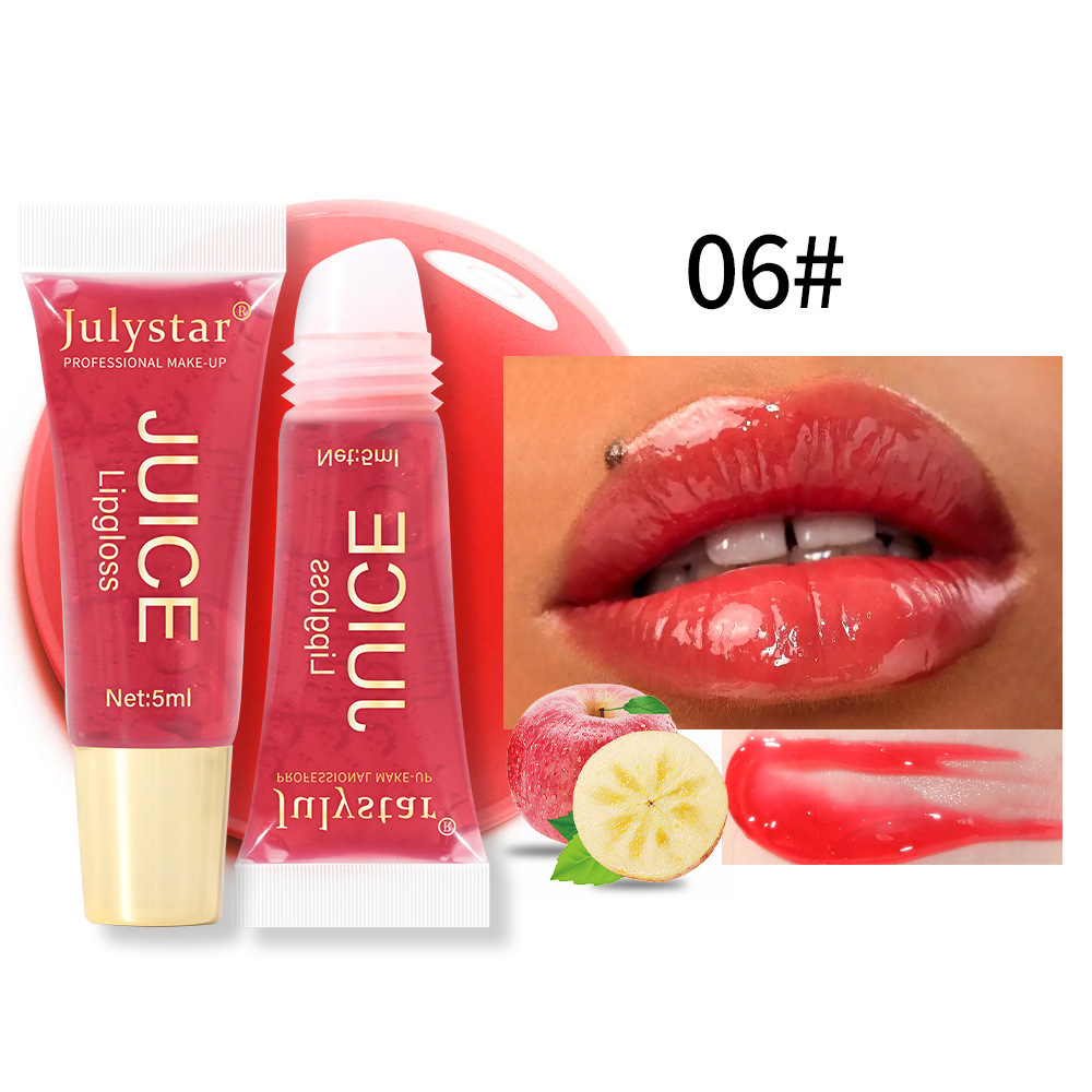 Gloss Bibir Montok Coklat Bogel Melembapkan Minyak Bibir Buah-buahan Lutsinar Kesepenuhan Bibir Tint Aplikator Solek Tiub Lembut Penjagaan Kecantikan — image 11