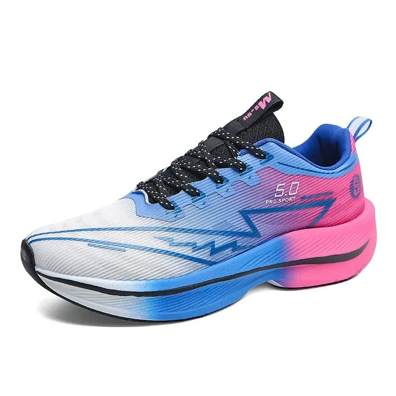 ใหม่ผู้ชายแผ่นคาร์บอนรองเท้าวิ่งเบาะนุ่ม Shock Absorbing กีฬารองเท้ารองเท้าผ้าใบ Unisex Anti-SLIP รองเท้า — image 8