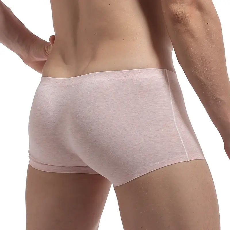 Männer Unterwäsche Boxer Männer Elastizität Atmungsaktiv Trunk Boxer Bequeme Nahtlose Mann Solide Unterhose Shorts Höschen — image 11