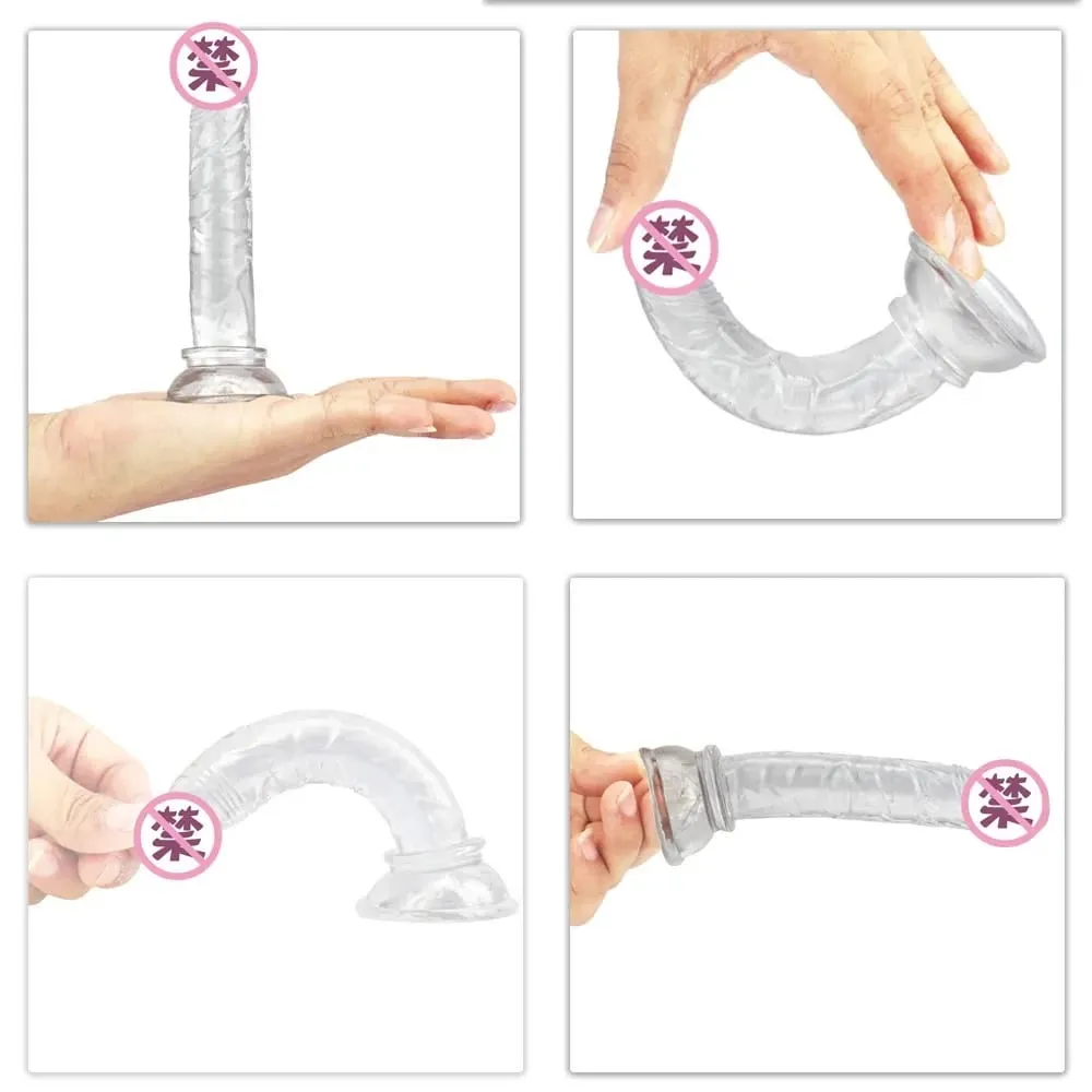 Weiblicher Masturbator, Silikondildo mit Saugnapf, realistische Schwanzeinführung, G-Punkt-Orgasmus, schwuler Anal-Buttplug, BDSM-Sexspielzeug — image 3