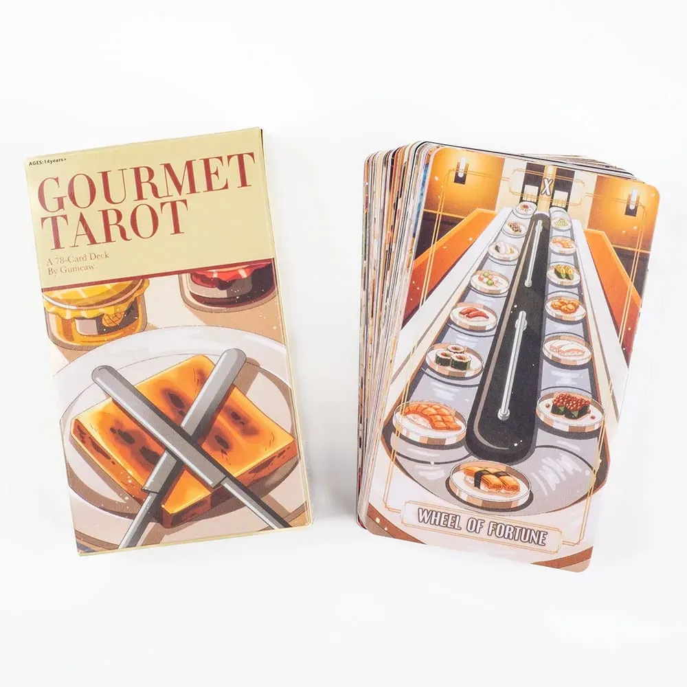 10.3*6Cm Gourmet Tarot Deck 78Pcs Divination Fate Tarot Oracle Cards Party Entertainment Board Game Cards — image 2