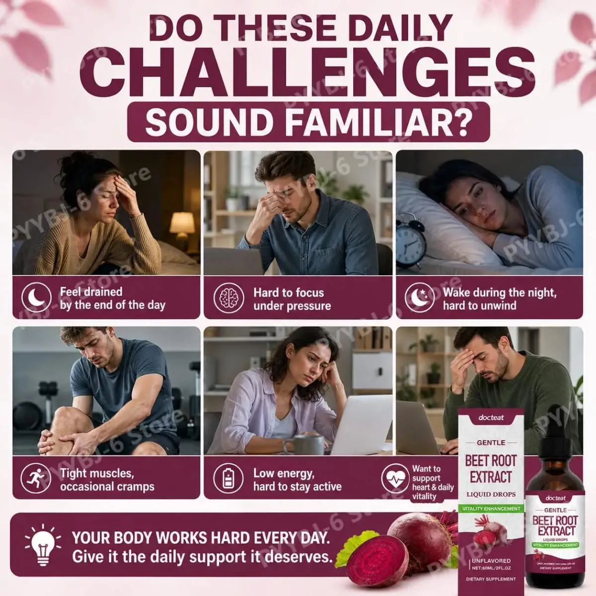 Docteat Beet Root Extract Liquid Drops Unflavored Supports Cardiovascular Health Supports Physical Activity Performance 60 ML — image 3
