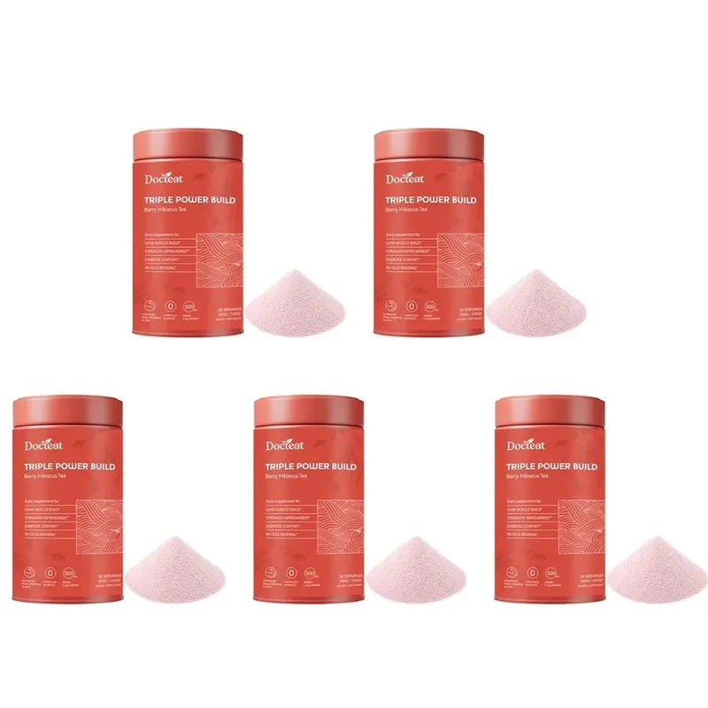 Docteat Triple Power Build Creatine Powder dengan Creatine HCL Creatine Monohydrate Electrolyte Hydration Blend 30 Hidangan — image 11