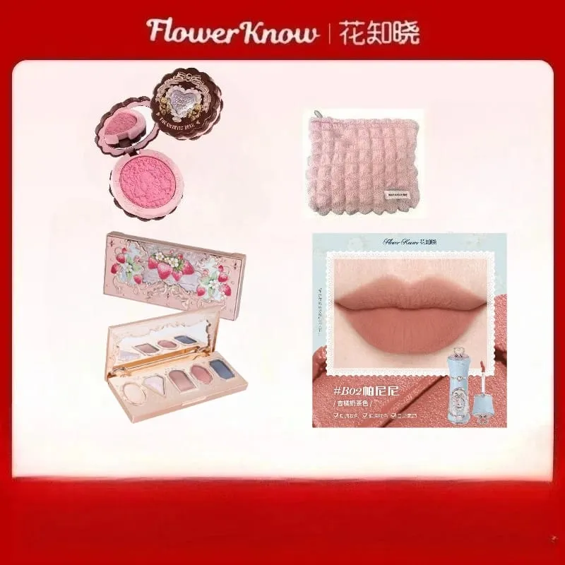 Flower Knows Set trucco Confezione regalo Farfalla Nuvola Spalla Cosmetici Rossetto Fard labbra Ombretto Borsa per trucco — image 10