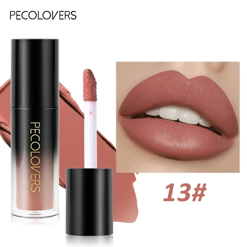 หลายสี Matte Velvet ลิปกลอสกันน้ำ Long-Lasting Non-Stick CUP Smooth ลิปสติกใช้สีสูง Rendering — image 10