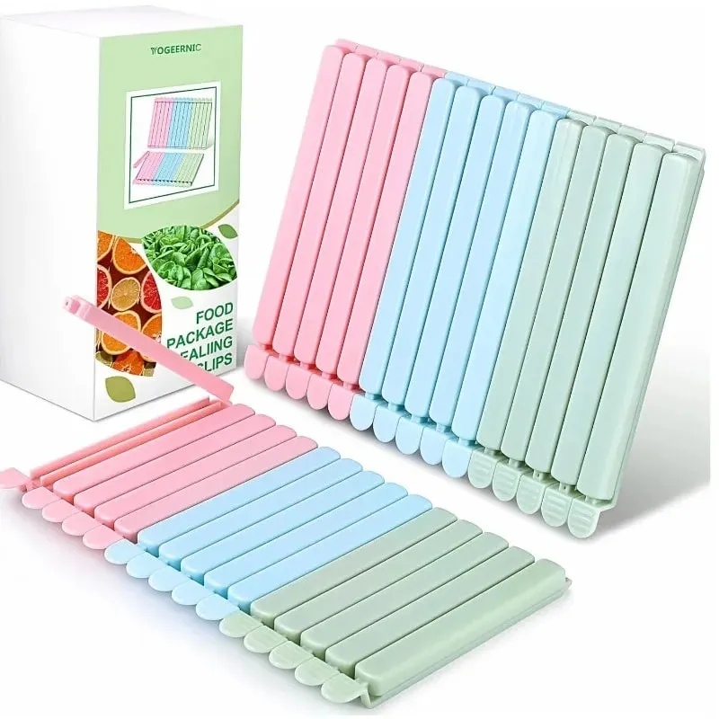 Portable Kitchen Storage Food Snack Seal Sealing Bag Clips Sealer Clamp Plastic Tool Kitchen Accessories — image 2