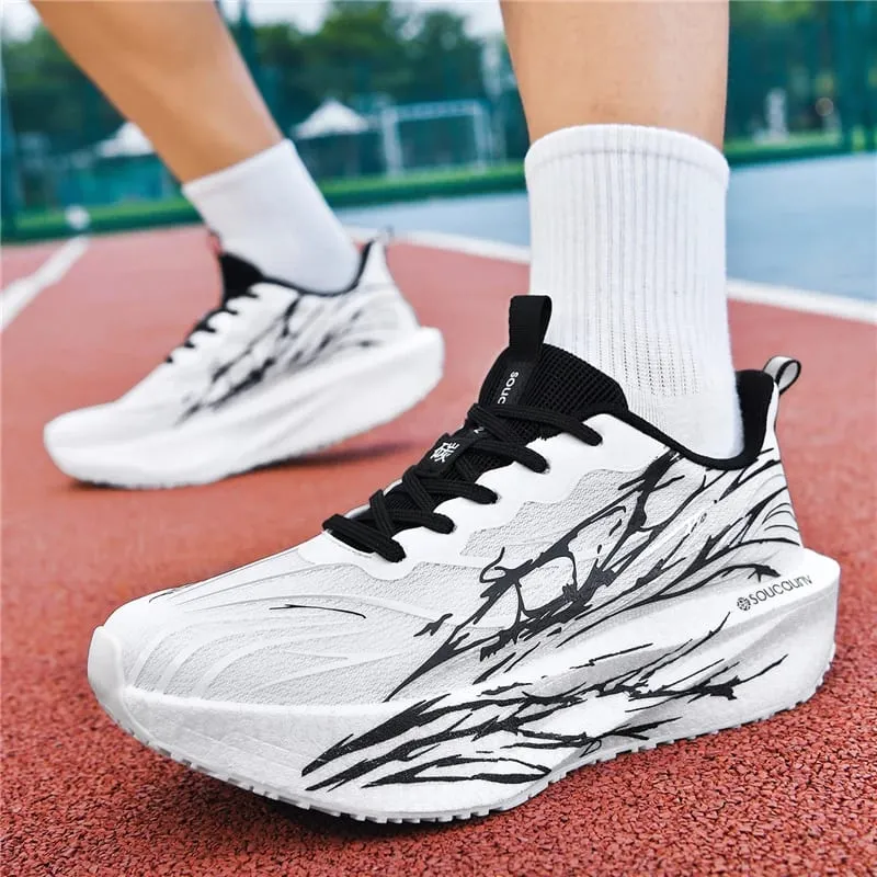 Lekkie męskie trampki do biegania Carbon Board Specjalistyczne maratonowe sportowe buty do chodzenia Męskie damskie sportowe antypoślizgowe tenisówki — image 3