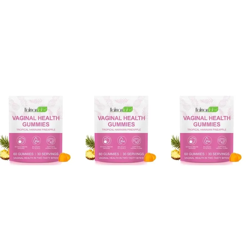 HalmanLabs Vaginal Health Gummies mit Probiotika und Vitamin C gleichen den pH-Wert aus und unterstützen die Vaginalflora – 60 Gummies — image 9
