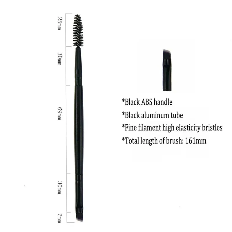 Nuovo Pennello per sopracciglia Pennello per eyeliner per sopracciglia Pennello per correttore Pennelli per trucco professionale Microbrashi per ciglia HZS03 — image 9