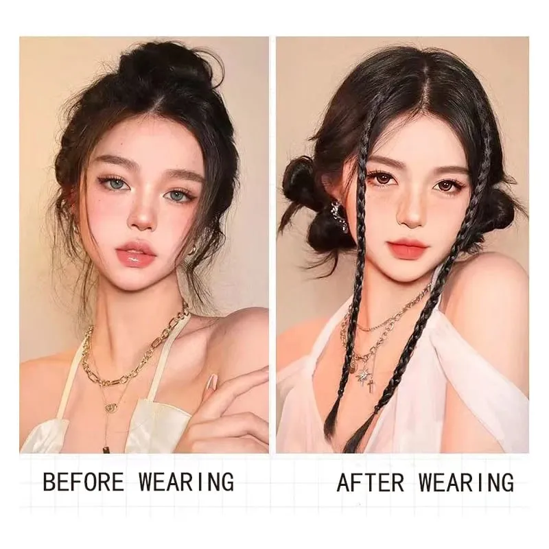 1pcs Synthetic Braid Wig With Strong BB Clip Lightweight Box Braid Ponytail Hair Piece for Women for Party Daily