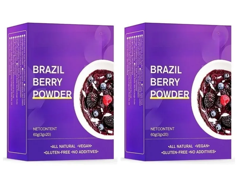 Acai Berry Powder Health Supplement All Natural Herbal-based Formula 3g X 20Packs — Helps Brighten The Skin and Resist Oxidation — image 8